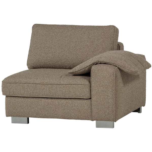 Image of LAZY 1-SEATER ELEMENT ARM RIGHT BOUCLÉ SAND