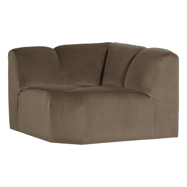 Image of MOJO CORNER ELEMENT STRAIGHT VELVET TAUPE [fsc]