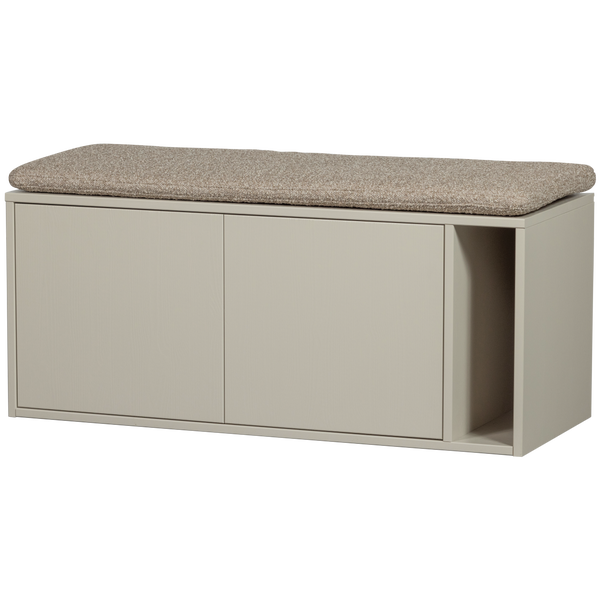 Image of SETTLE DOWN TV UNIT/BENCH 108CM DUST WITH SEATCUSHION [fsc]