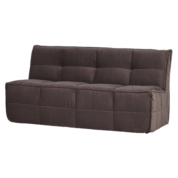 Bild von CLUSTER ESSBANK MIT RÜCKENLEHN SAMT SCHOKOLADEN BRAUN