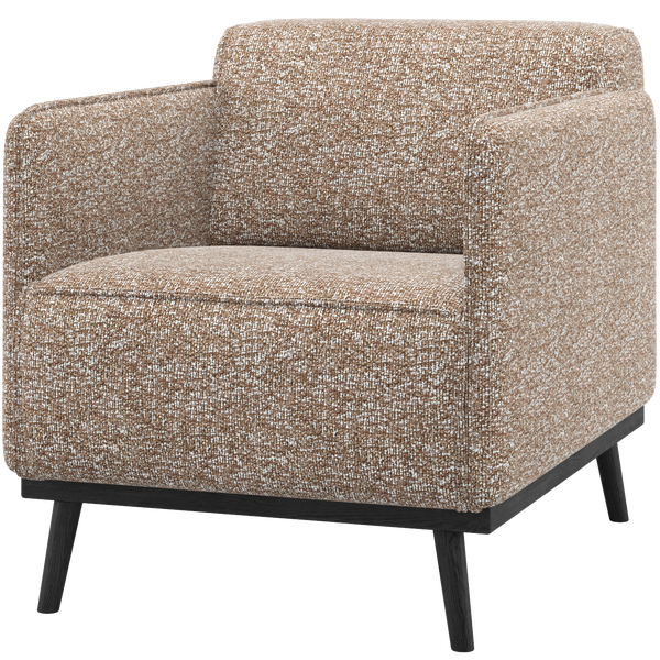 Image of STATEMENT ARMCHAIR LIGHT BROWN MELANGE