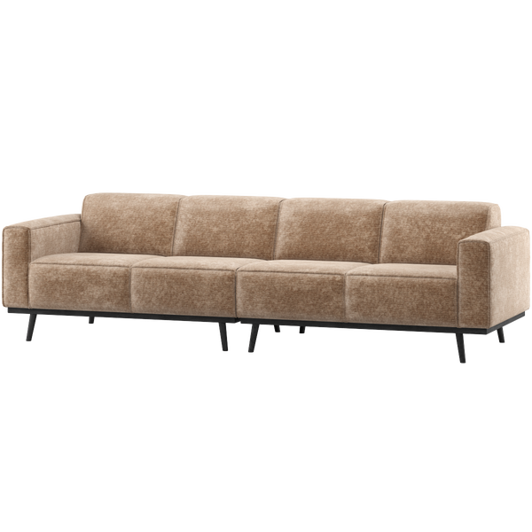 Image of STATEMENT 4-SEATER SOFA 280 CM CHENILLE VELVET TAUPE