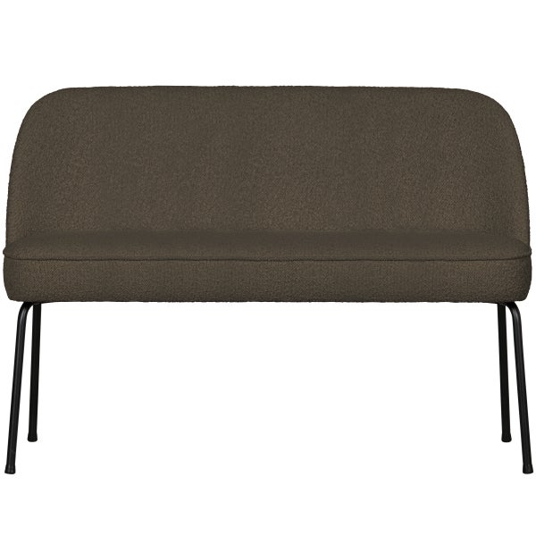 Image of VOGUE DINING BENCH BOUCLÉ WARM GREEN