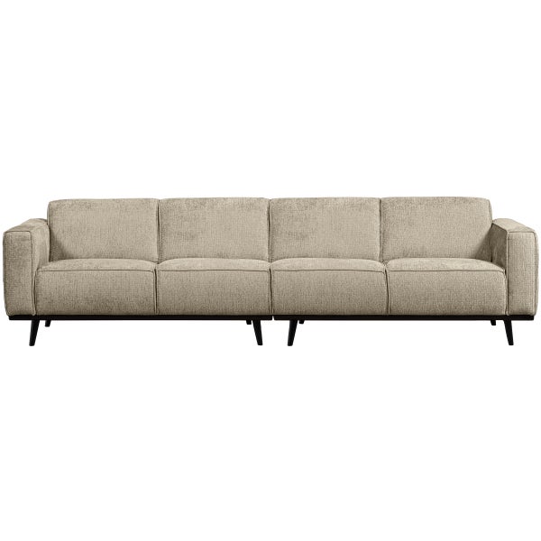 Afbeelding van STATEMENT 4-ZITS BANK 280 CM STRUCTURE VELVET WHEATFIELD