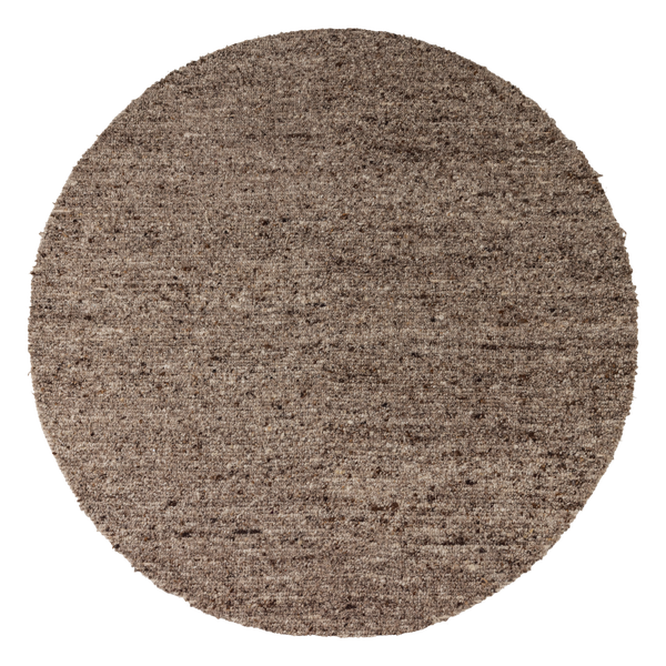 Image of EFIA RUG WOOL BROWN MELANGE Ø200CM