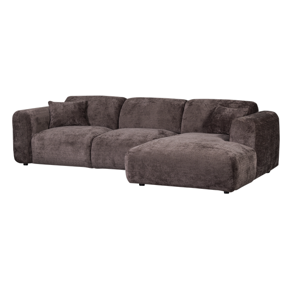 Afbeelding van CLOUD CHAISE LONGUE BANK RECHTS CHENILLE WARMBRUIN [fsc]