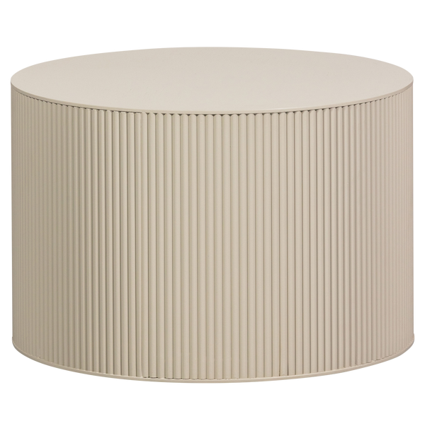 Image of SANNE SIDE TABLE ROUND MDF ANTIQUE BEIGE
