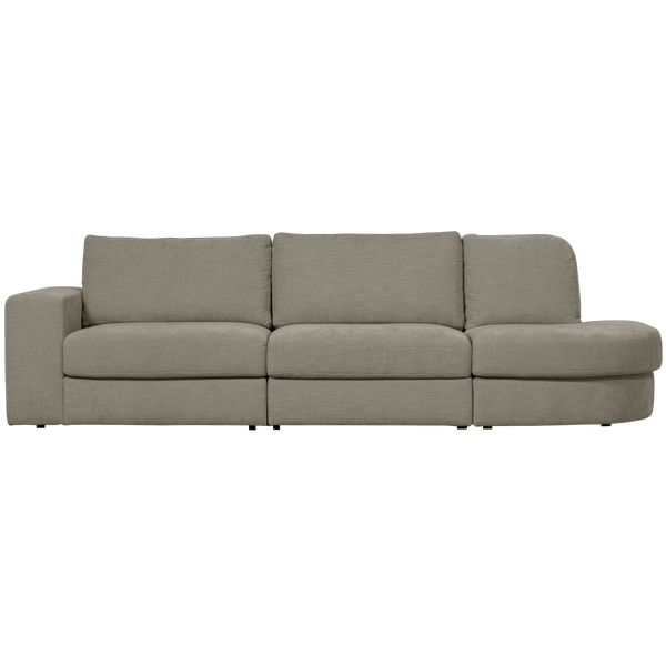 Image of FAMILY 2,5-SEATER SOFA ROUNDED RIGHT WARM GREY