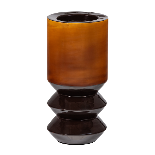 Bild von KIVA KERZENHALTER 33X15 CM METALL BRAUN