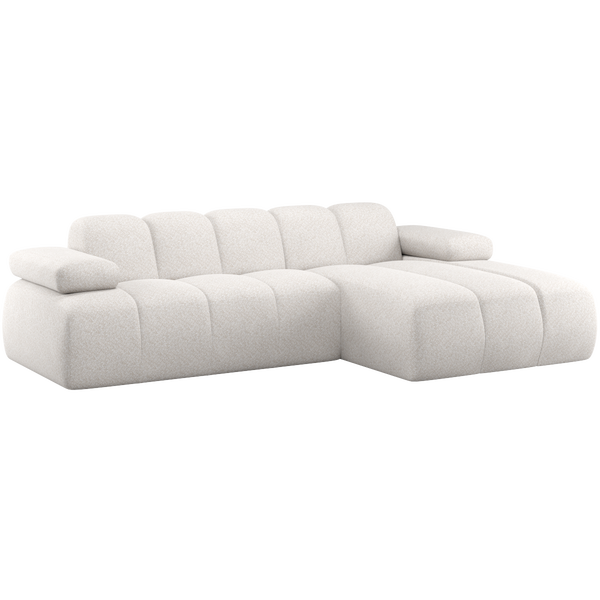 Image of MOJO CHAISE LONGUE SOFA RIGHT WOOLLY ECRU