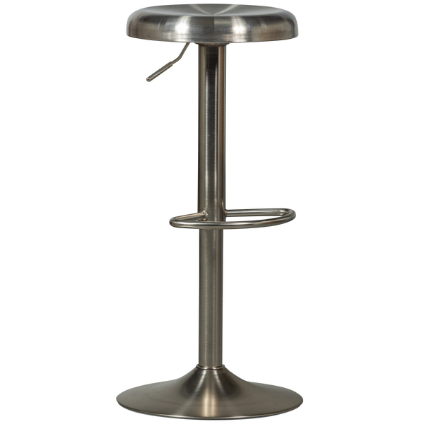Image of ISAAC BAR STOOL STAINLESS STEEL SILVER