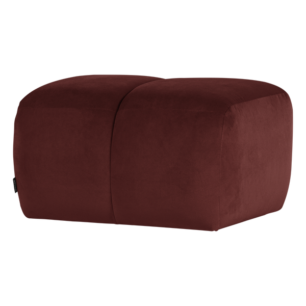 Image of MOJO POUF VELVET CHESTNUT BROWN [fsc]
