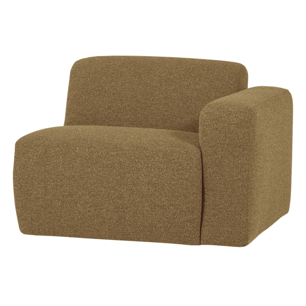 Image of MOJO BASE 1-SEATER ELEMENT ARM RIGHT BOUCLÉ YELLOWBROWN[fsc]
