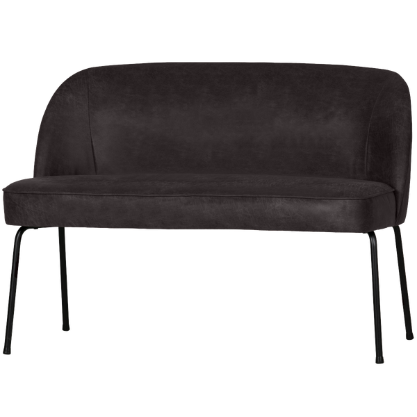 Image of VOGUE DINING BENCH LEATHER BLACK