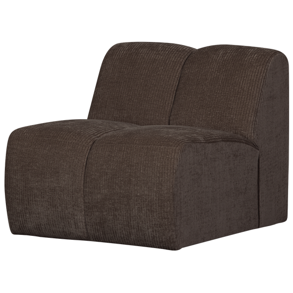 Image of MOJO 1-SEATER WOVEN RIB FABRIC BROWN