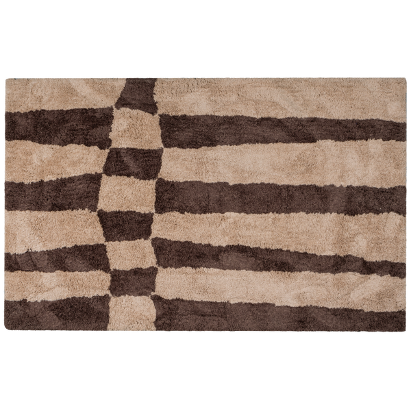 Image of FAFA RUG GRAPHIC DESIGN BROWN 200x300CM