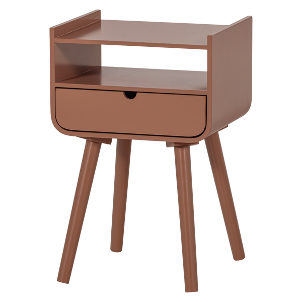 Image de NILS TABLE DE CHEVET/TABLE D'APPOINT BOIS VIEUX ROSE [fsc]