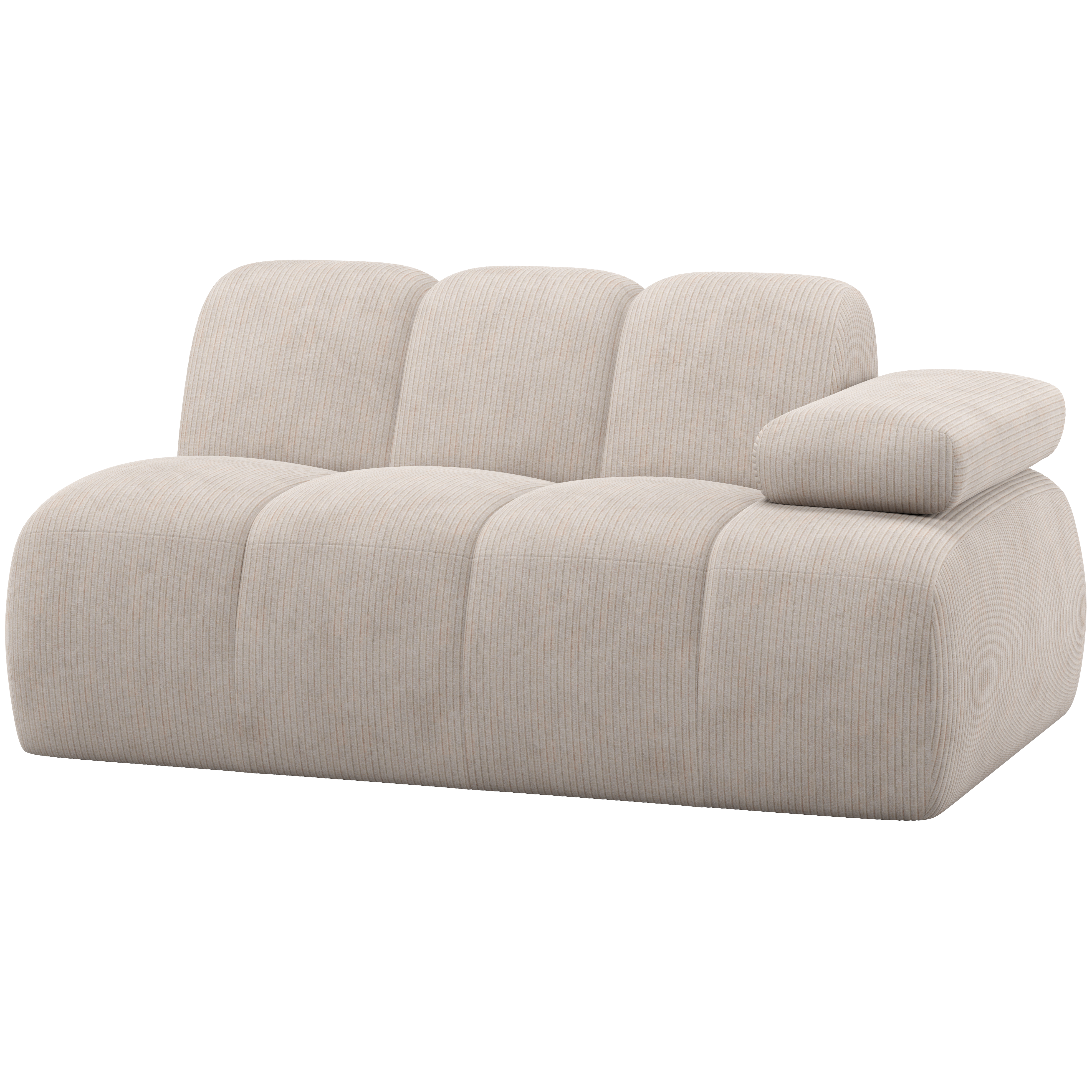 1,5-Sitzer-Element mit Armlehne rechts