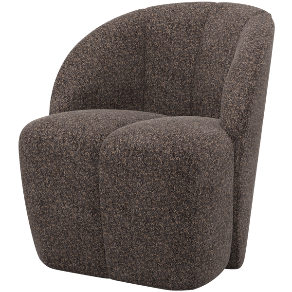 Image of MOJO SWIVEL ARMCHAIR WOOLLY BROWN