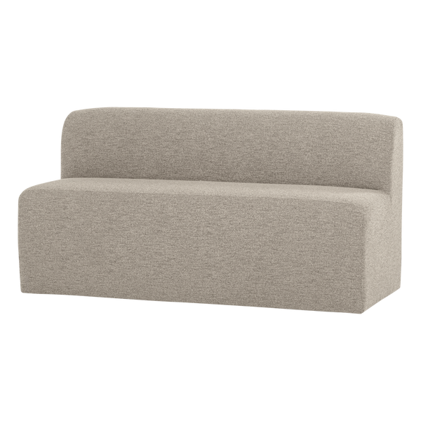 Afbeelding van MOJO BASE EETBANK 164 CM RUGLEUNING BOUCLÉ BEIGE [fsc]