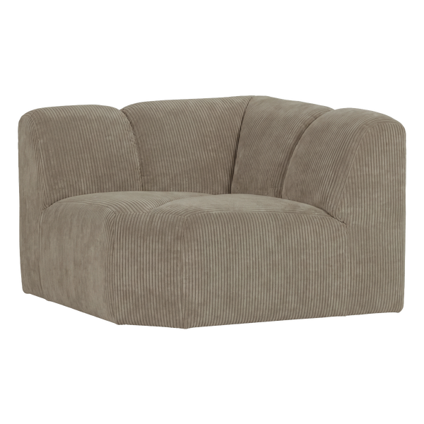 Image of MOJO CORNER ELEMENT STRAIGHT RIB FABRIC DARK SAND [fsc]