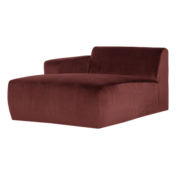Image de MOJO BASE CHAISE LONGUE ÉLÉMENT GAUCHE VELOURS CHÂTAIN [fsc]