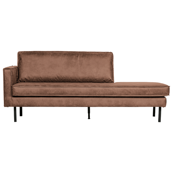Image of RODEO DAYBED LEFT ECO LEATHER COGNAC