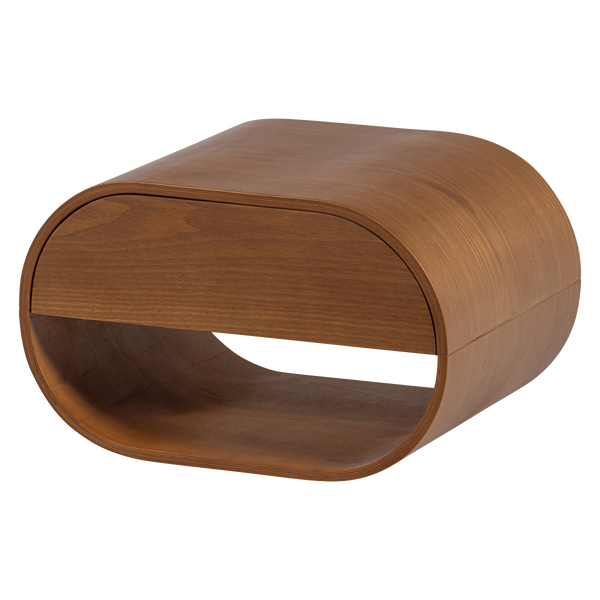 Afbeelding van MOMO HANGEND LADEKAST/NACHTKASTJE HOUT BRUIN [fsc]