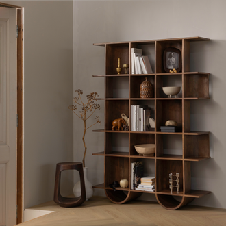 Image of BAYO SIDE TABLE MANGO WOOD WALNUT