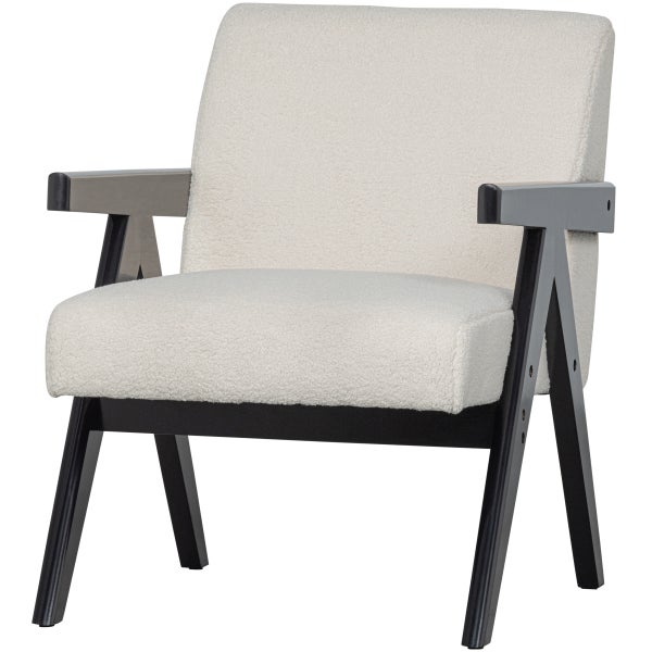 Afbeelding van LOWIE FAUTEUIL NATUREL/ZWART