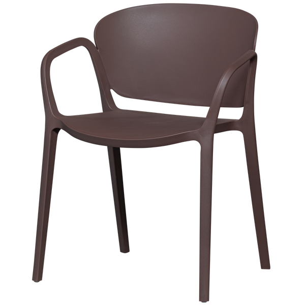 Afbeelding van BENT TUINSTOEL KUNSTSTOF PAARS/BRUIN