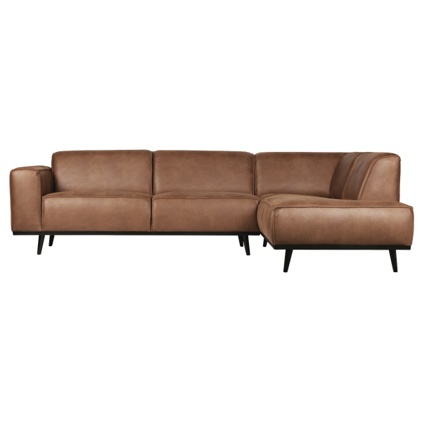 Image de STATEMENT CANAPÉ D ANGLE DROITE ECO CUIR COGNAC