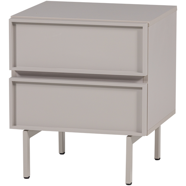 Image of TOURS DRESSER/NIGHTSTAND WITH 2 DRAWERS MELAMINE/MDF SAND