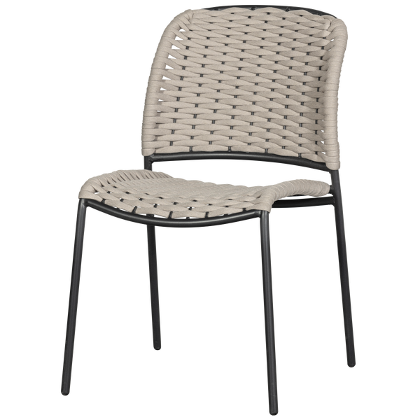 Image of TAKU DINING CHAIR WITHOUT ARMREST POLYESTER SAND