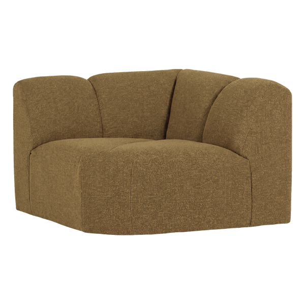 Image of MOJO CORNER ELEMENT STRAIGHT BOUCLÉ YELLOW/BROWN MELANG[fsc]