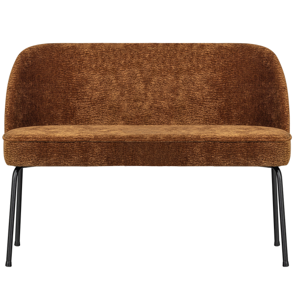 Image of VOGUE DINING BENCH 3D CHENILLE MID BROWN