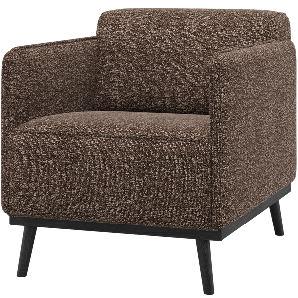 Image of STATEMENT ARMCHAIR BROWN MELANGE