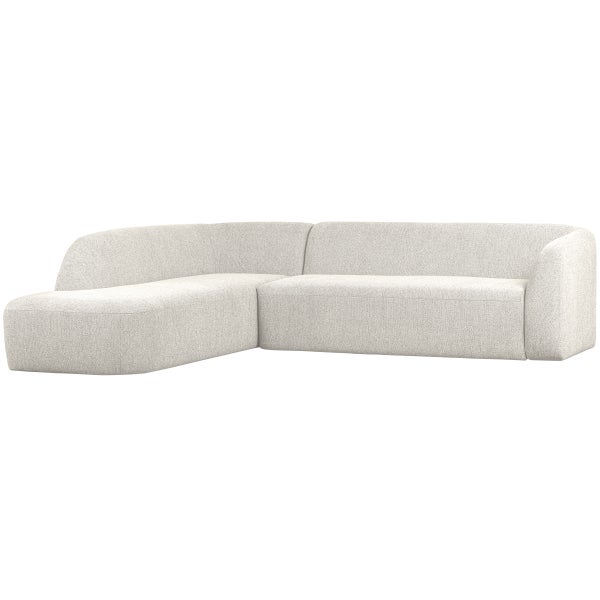 Image of SLOPING CORNER SOFA LEFT PEARL MELANGE