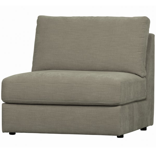Image of FAMILY 1-SEATER ELEMENT WITHOUT ARM WARM GREY