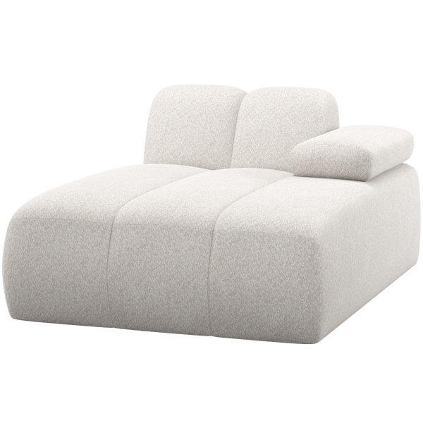 Image of MOJO CHAISE LONGUE ELEMENT RIGHT WOOLLY ECRU
