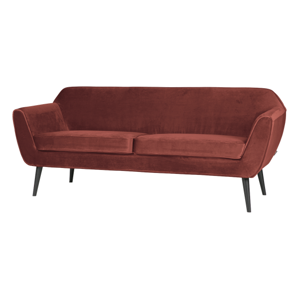 Image of ROCCO SOFA 187 CM VELVET BURGUNDY RED [fsc]