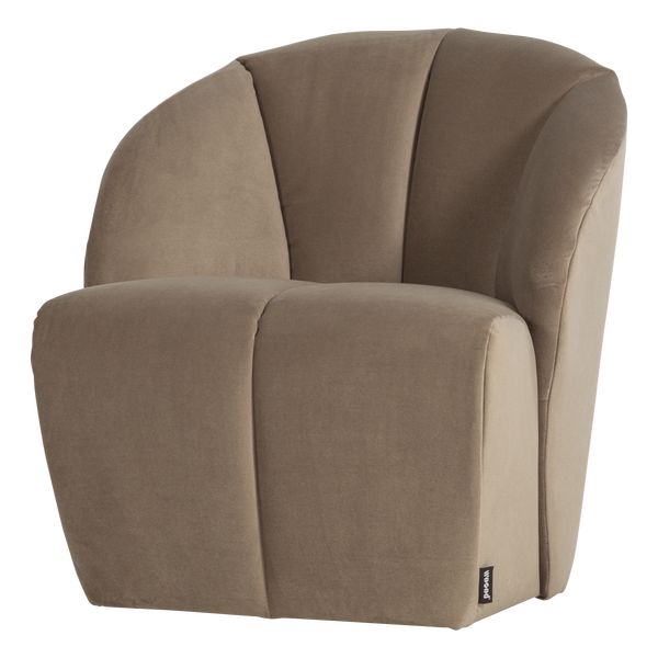 Image of MOJO SWIVEL ARMCHAIR VELVET KHAKI [fsc]