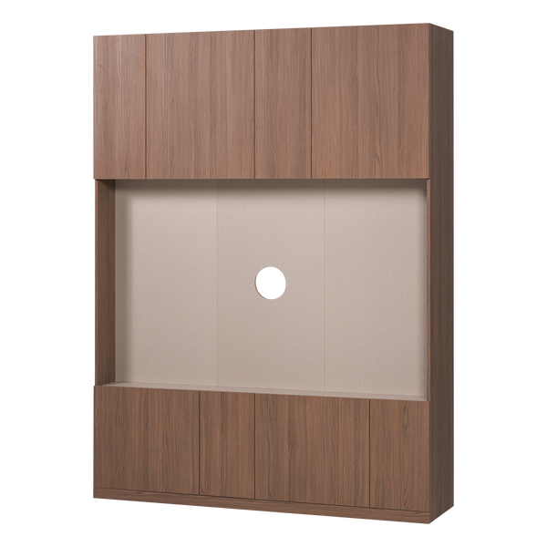 Image de BUILD TV ARMOIRE RANGEMENT 160 CM DECOR CHÊNE BRUN [fsc]