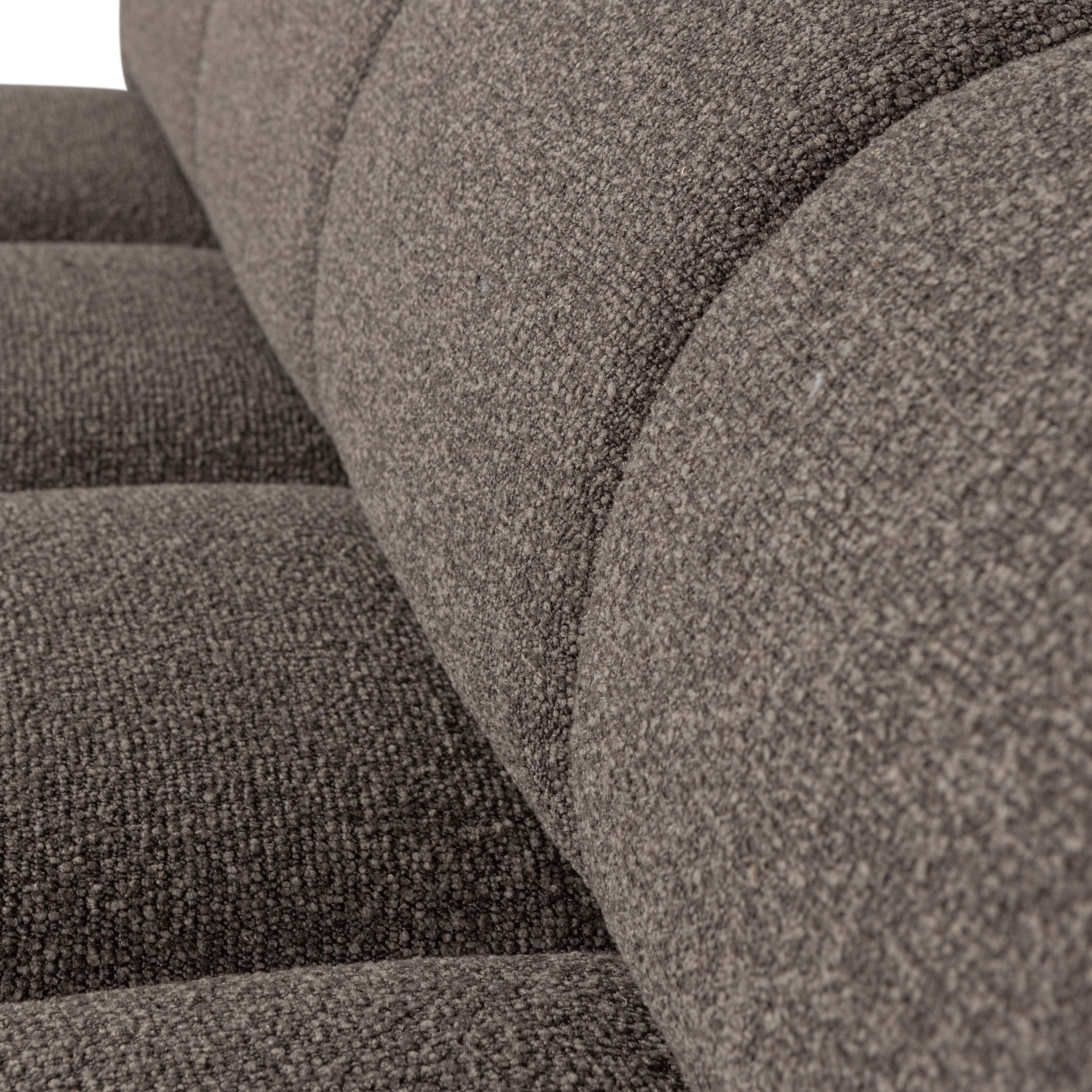 De Eekhoorn | MOJO BENCH 164CM WITH BACKREST BOUCLÉ BROWN MELANGE