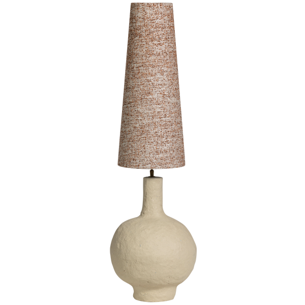 Image of IOS TABLE LAMP BASE + UPVOTE LAMPSHADE BROWN MELANGE