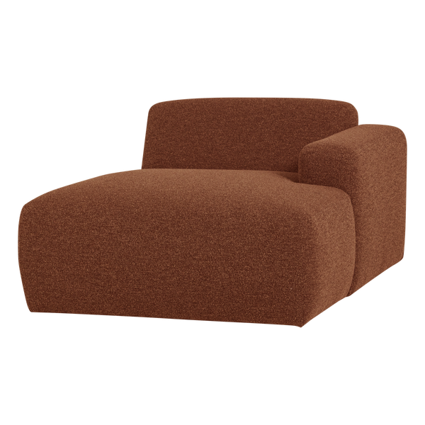 Image de MOJO BASE CHAISE LONGUE ÉLÉMENT DROITE BOUCLÉ ROUILLE [fsc]