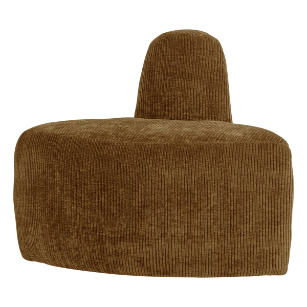 Image of MOJO BASE DINING BENCH CORNER ROUND BACK RIB H.YELLOW [fsc]