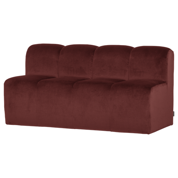 Image of MOJO DINING BENCH 164 CM WITH BACKREST CHESTNUT BROWN [fsc]