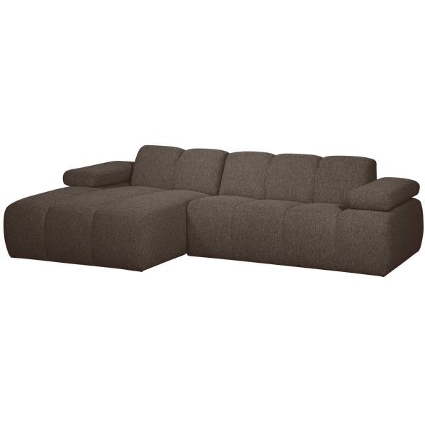 Afbeelding van MOJO CHAISE LONGUE LINKS BOUCLÉ BRUIN MELANGE