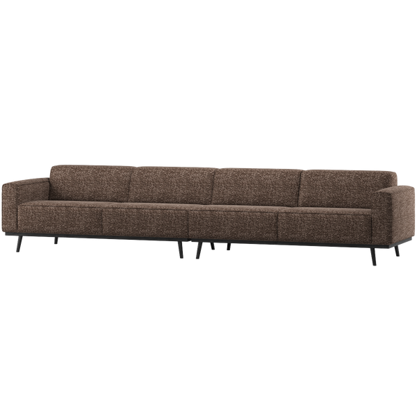 Image of STATEMENT 4-SEATER SOFA XL 372 CM BROWN MELANGE
